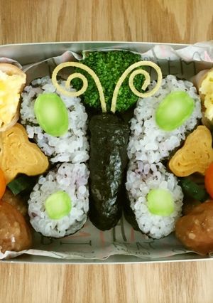海苔巻きで簡単かわいい蝶ちょ弁当✨-レシピのメイン写真