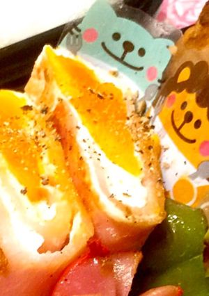 お弁当ベーコンエッグ-レシピのメイン写真