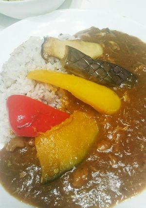 夏野菜♪トマトチキンカレー♪-レシピのメイン写真