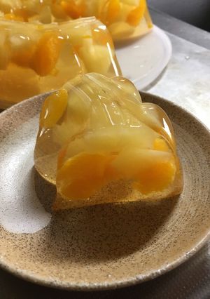 缶詰で作るパインとミカンのゼリー-レシピのメイン写真