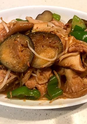 ごはんに合う♪ナスとピーマンの味噌炒め-レシピのメイン写真