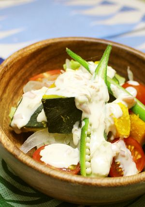 爽やか酸味♡夏野菜のヨーグルトマヨサラダ-レシピのメイン写真