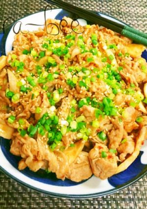 節約♡豚コマとエリンギのピリ辛中華炒め-レシピのメイン写真