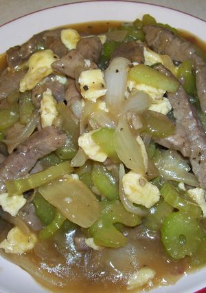 ☆中華☆牛肉セロリ炒め-レシピのメイン写真
