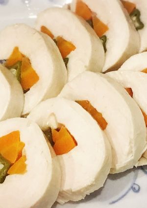 《幼児食》親子で一緒に♫鶏肉の野菜ロール-レシピのメイン写真