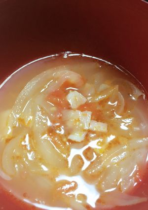 トマトと玉ねぎのとろとろスープ-レシピのメイン写真