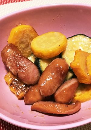 ズッキーニとウインナーの照りマヨ炒め★-レシピのメイン写真