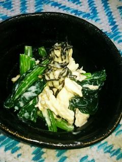 小松菜と胸肉のワサマヨ和え-レシピのメイン写真
