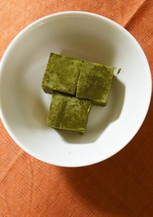 寒天チョコ抹茶味（抹茶わらびもち風）-レシピのメイン写真