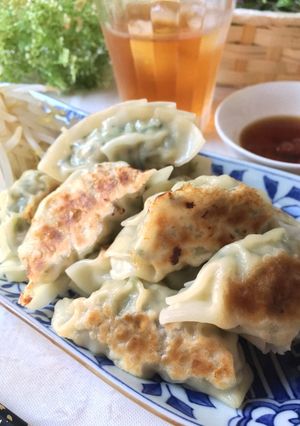 簡単ヘルシー♡こんがりニラ餃子&水餃子-レシピのメイン写真