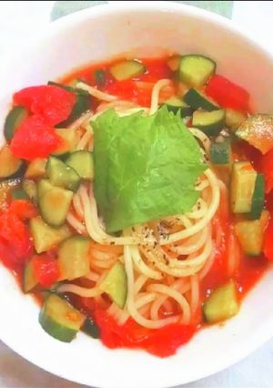 ガスパチョパスタ-レシピのメイン写真