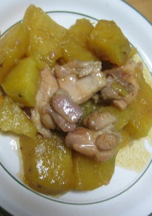 さつまいもと鶏肉の煮物-レシピのメイン写真