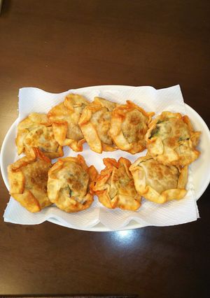 揚げニラ餃子炒り卵入り!-レシピのメイン写真
