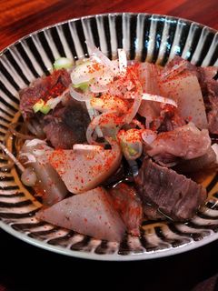 京風どて焼き (牛すじの煮込み)-レシピのメイン写真