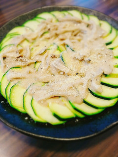 簡単♪ズッキーニの和風舞茸ソースがけ-レシピのメイン写真