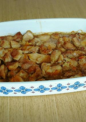 給食レシピ★鶏肉のオレンジ焼き-レシピのメイン写真