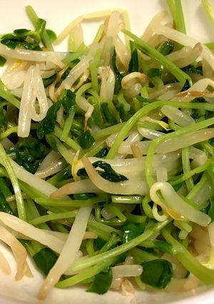 レンジで簡単_豆苗もやしナムル-レシピのメイン写真