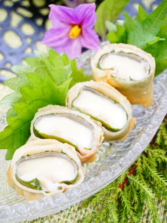 揚げ焼き【モッツアレラチーズの春巻き】-レシピのメイン写真
