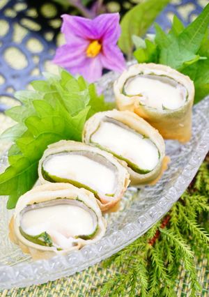 揚げ焼き【モッツアレラチーズの春巻き】-レシピのメイン写真