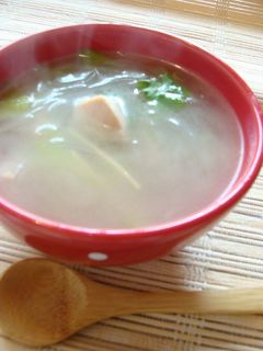 風邪に効く!中華風チキンスープ-レシピのメイン写真