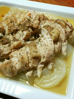 ∞ムネ肉と新玉ねぎの蒸し焼き∞-レシピのメイン写真
