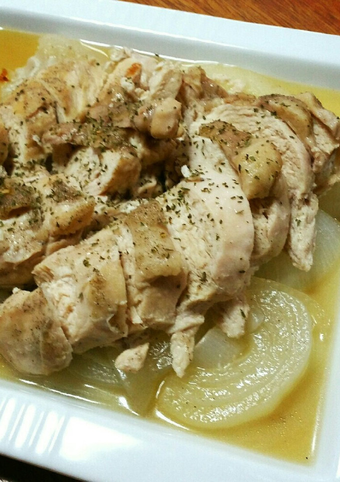 ∞ムネ肉と新玉ねぎの蒸し焼き∞-レシピのメイン写真