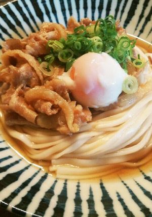 豚の生姜焼き温&冷やしぶっかけうどん！-レシピのメイン写真