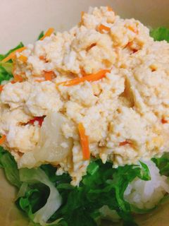 炒りたま豆腐のヘルシー丼-レシピのメイン写真