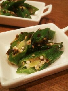 お手軽!!オクラの塩昆布ごま油和え。-レシピのメイン写真