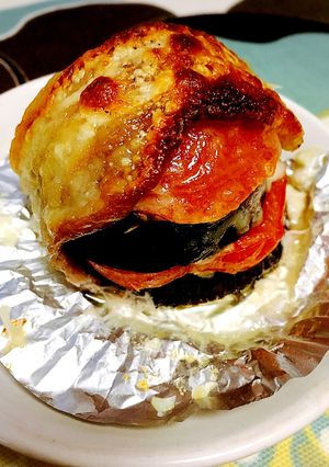 茄子とトマトの段々焼き♪トースターで♪-レシピのメイン写真