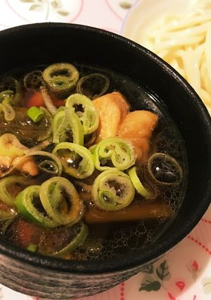 鶏と長ネギのつけうどん-レシピのメイン写真