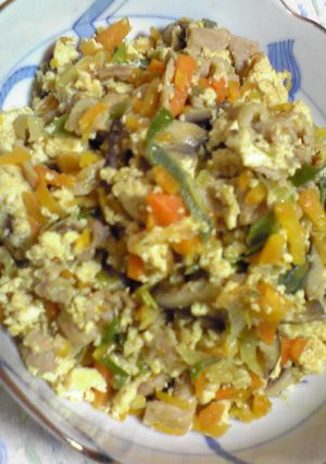 カレー風味の炒り豆腐-レシピのメイン写真
