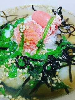 【 かんたん】たらこの昆布茶漬け-レシピのメイン写真