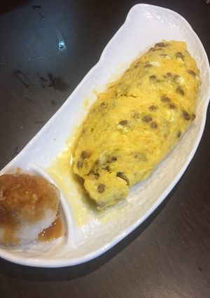 ふわふわ納豆オムレツぅ＋おろし-レシピのメイン写真