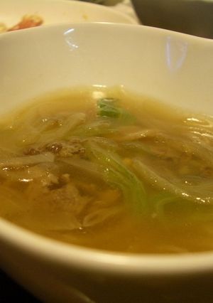 牛肉レタススープ-レシピのメイン写真