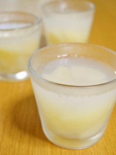 甘さ控えめ『桃の寒天』-レシピのメイン写真