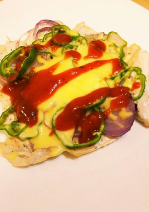 鶏むね肉のピザ風-レシピのメイン写真