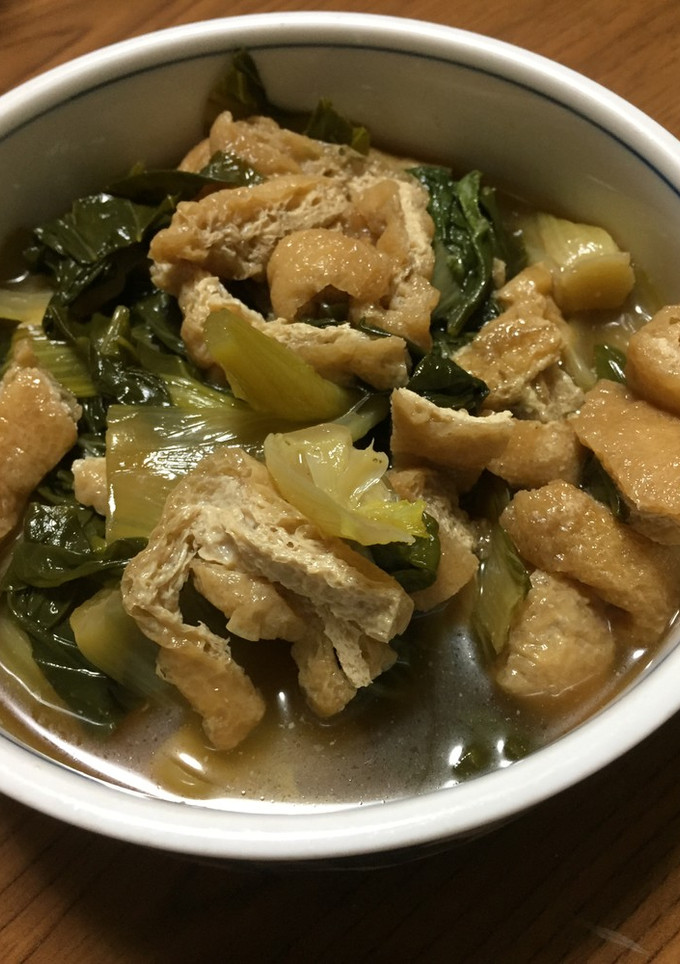 青梗菜と油揚げの煮浸し-レシピのメイン写真