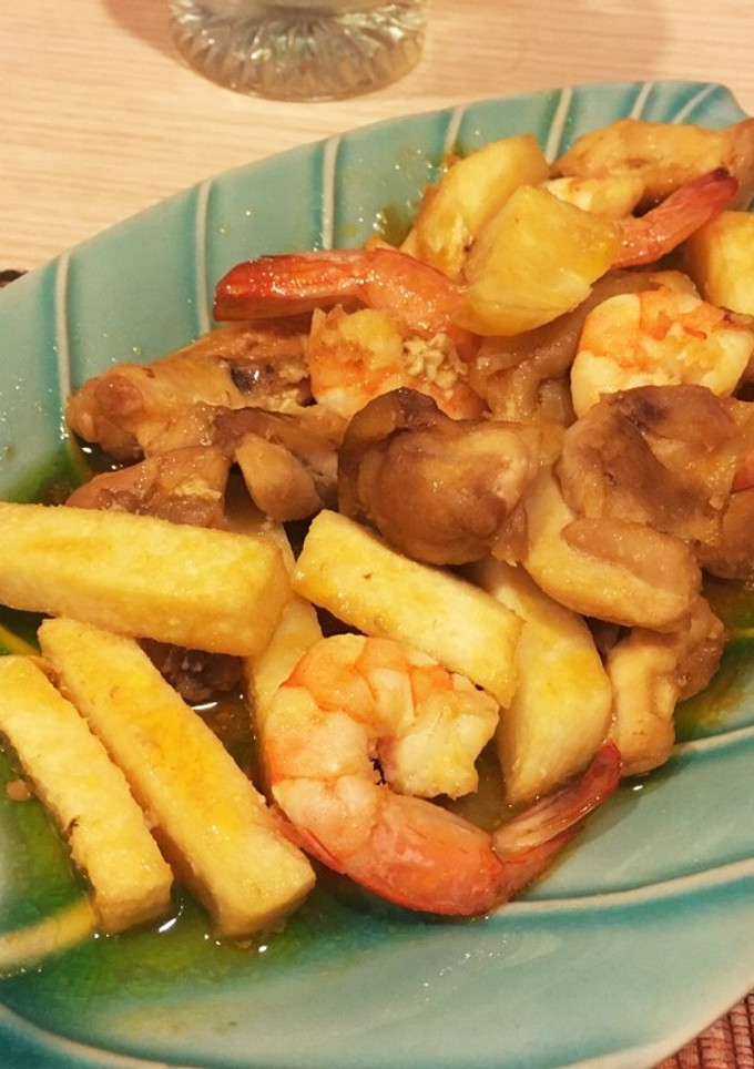 チキンと梨の照りケチャ炒め-レシピのメイン写真