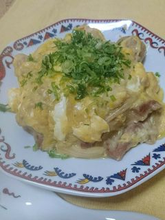 パッとできる!鍋の残りの中華風玉子丼-レシピのメイン写真