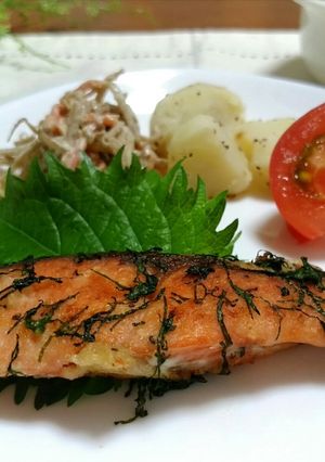 大葉でさっぱり!!鮭のムニエル-レシピのメイン写真