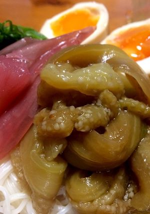 そうめんに旨い♡麺つゆ８分♡茄子の簡単煮-レシピのメイン写真
