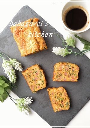 野菜ジュースdeキッシュ風ケークサレ-レシピのメイン写真