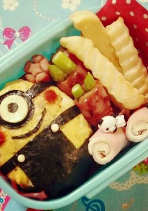 簡単 ミニオン キャラ弁-レシピのメイン写真