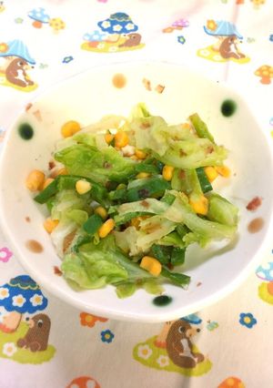 レンジで簡単♪キャベツのおかかバター♪-レシピのメイン写真