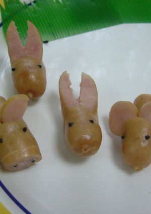 ソーセージでかわいい動物達♪キャラ弁に！-レシピのメイン写真