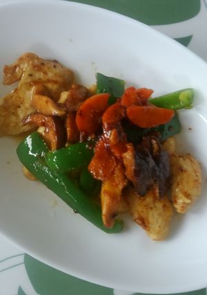 ご飯がすすむ！夏野菜と鶏肉炒め♪-レシピのメイン写真