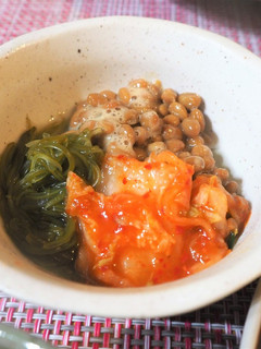 納豆めかぶキムチ-レシピのメイン写真