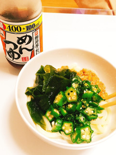 めんつゆで簡単☆冷凍讃岐ぶっかけうどん-レシピのメイン写真