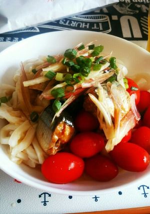 超簡単！ずぼら飯☆サンマの冷やしうどん-レシピのメイン写真